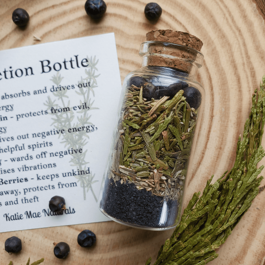 Protection Spell Bottle, Intention Setting for Protection and Clearing Energy - Collective Awakening