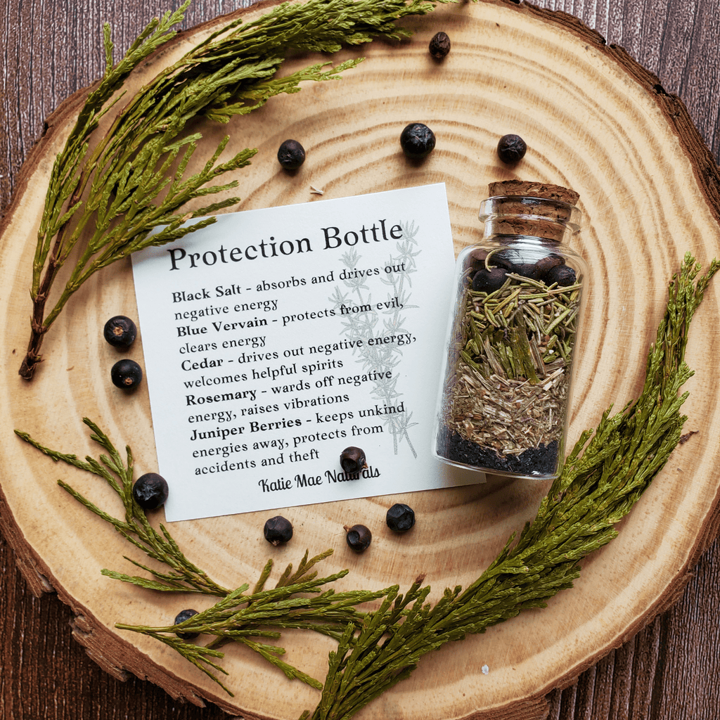 Protection Spell Bottle, Intention Setting for Protection and Clearing Energy - Collective Awakening
