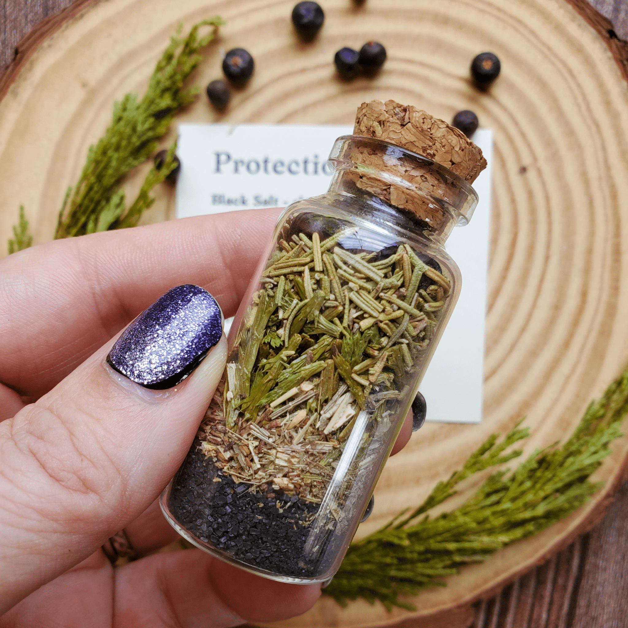 Protection Spell Bottle, Intention Setting for Protection and Clearing Energy - Collective Awakening