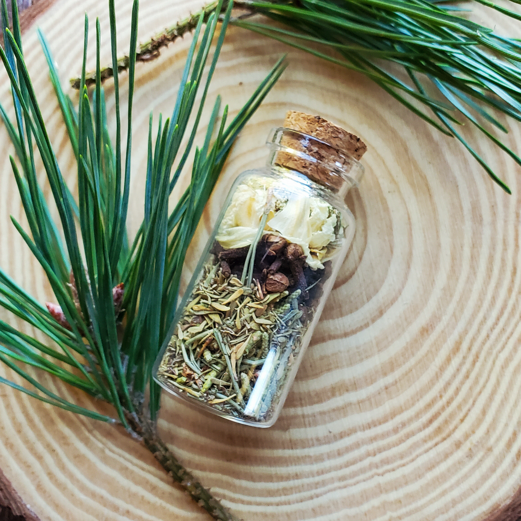 Abundance Spell Bottle, Intention Setting Herbs for Prosperity and Sucess - Collective Awakening