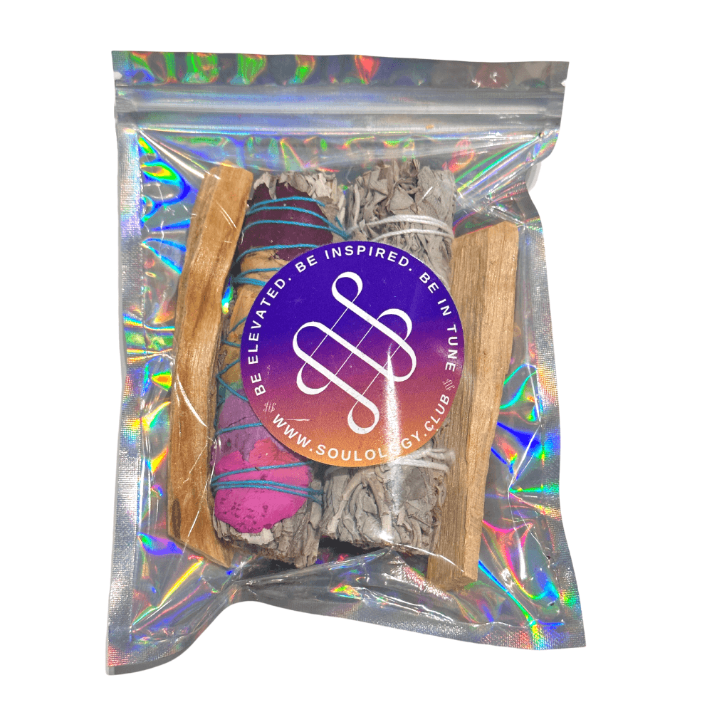 Smudge Kit - White Sage, Seven Chakra Sage & Palo Santo - Collective Awakening