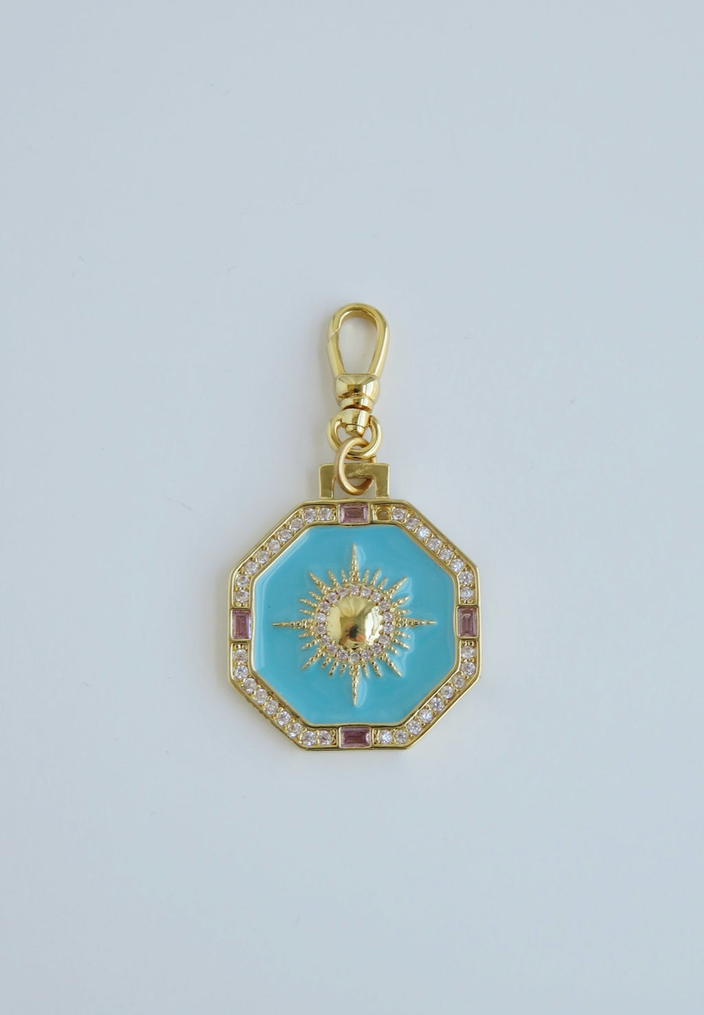 Turquoise Ray of Light Sun Pendant - Swivel Clasp - Collective Awakening