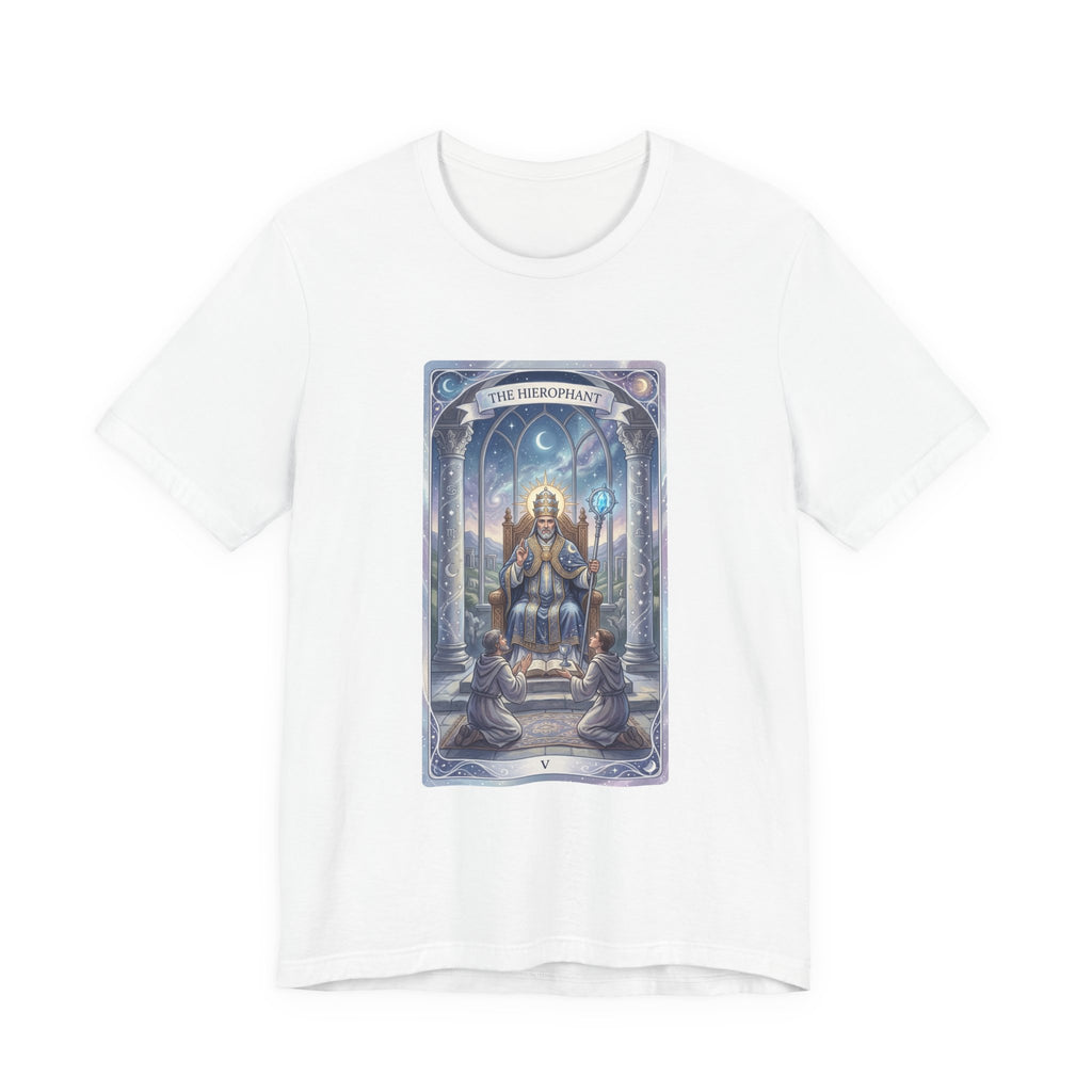 The Hierophant Tarot Tee — Mystical Arcana Graphic T-Shirt