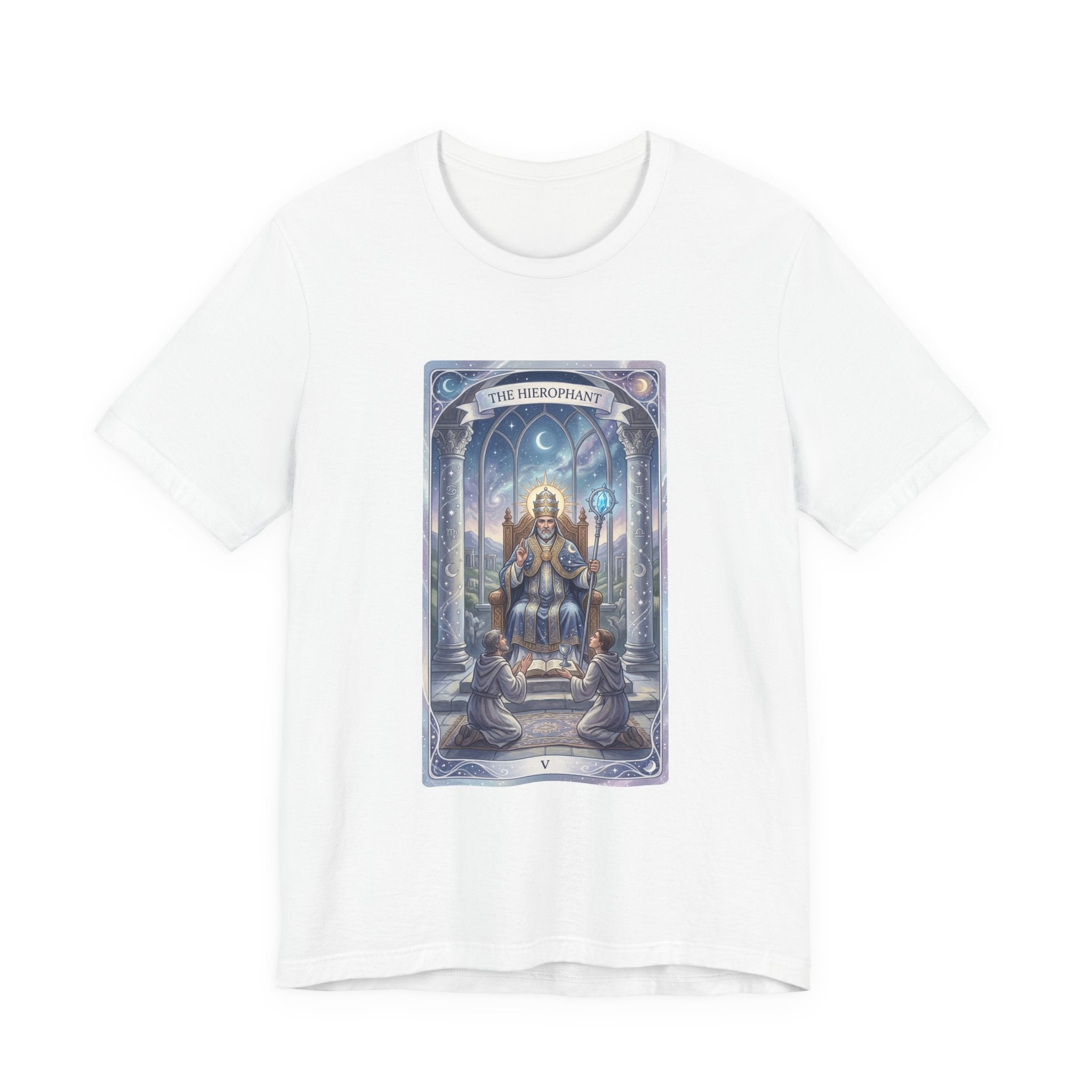 The Hierophant Tarot Tee — Mystical Arcana Graphic T-Shirt