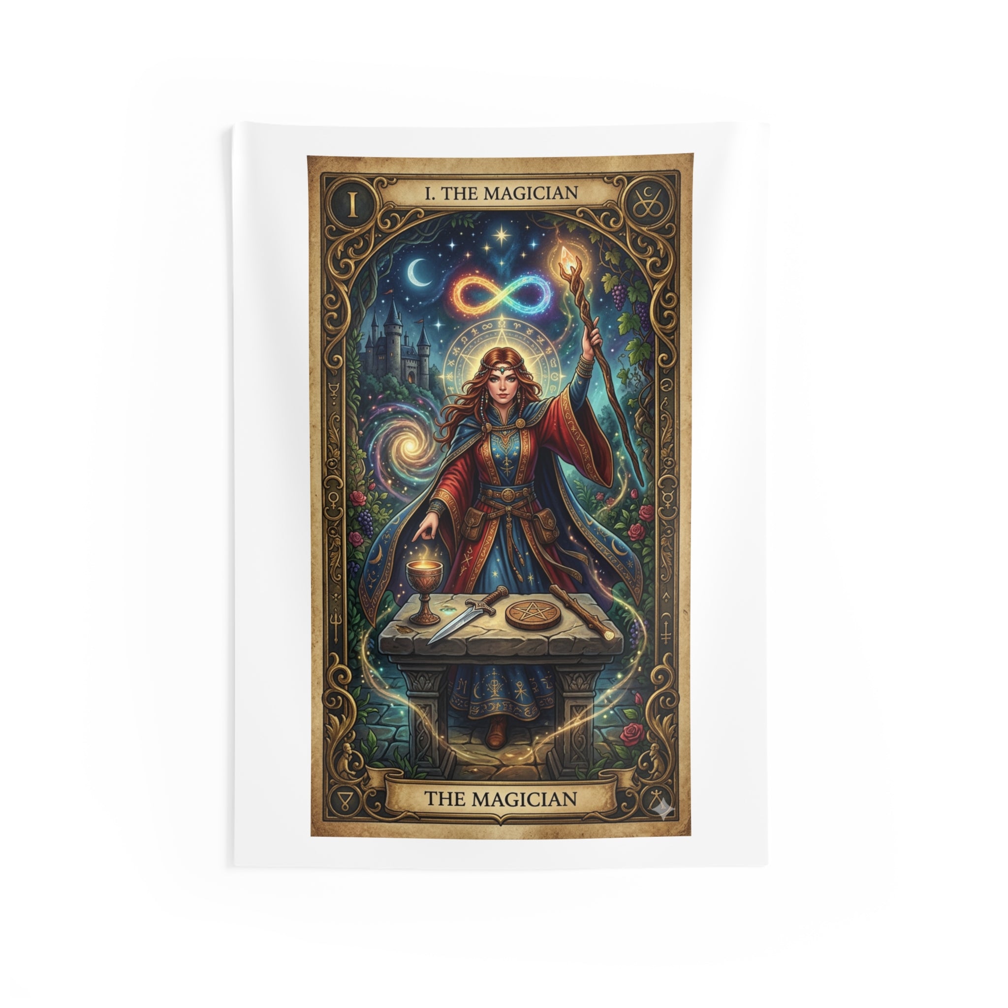 The Magician Tarot Wall Tapestry - Mystical Home Décor