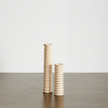 Spiral Pine Modern Wood Candle Candlestick Holder - Collective Awakening