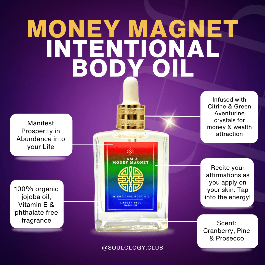 Money Magnet Crystal Intentional Oil - Wealth Attraction - Collective Awakening