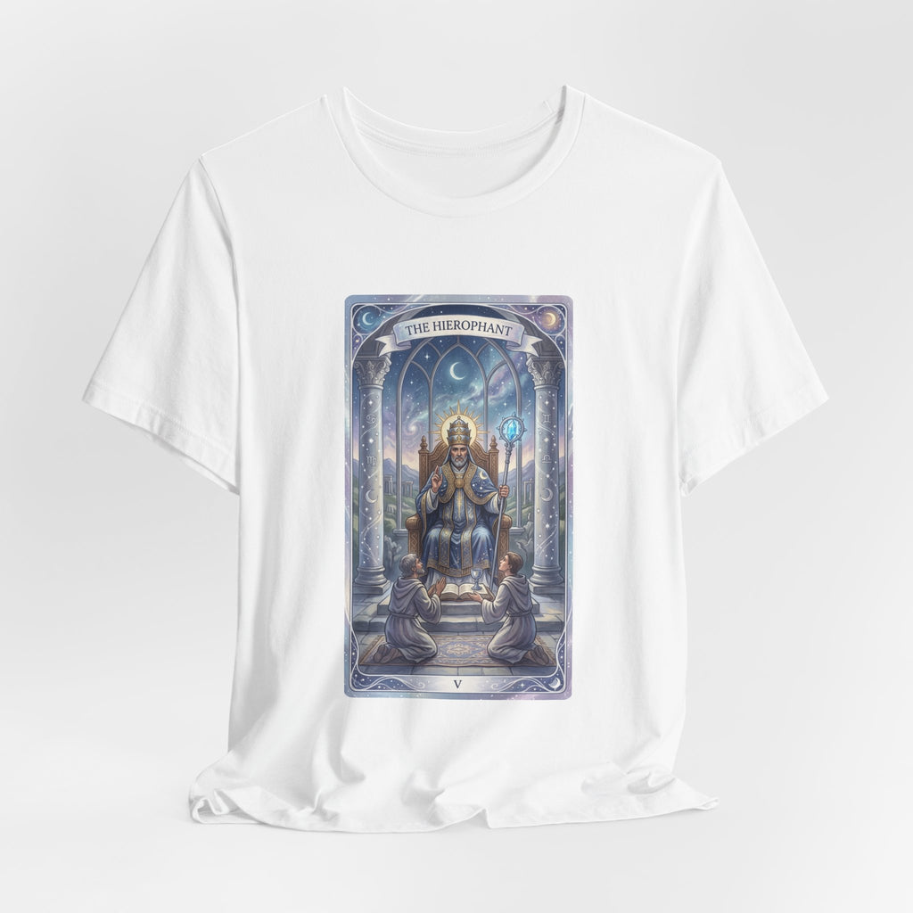 The Hierophant Tarot Tee — Mystical Arcana Graphic T-Shirt