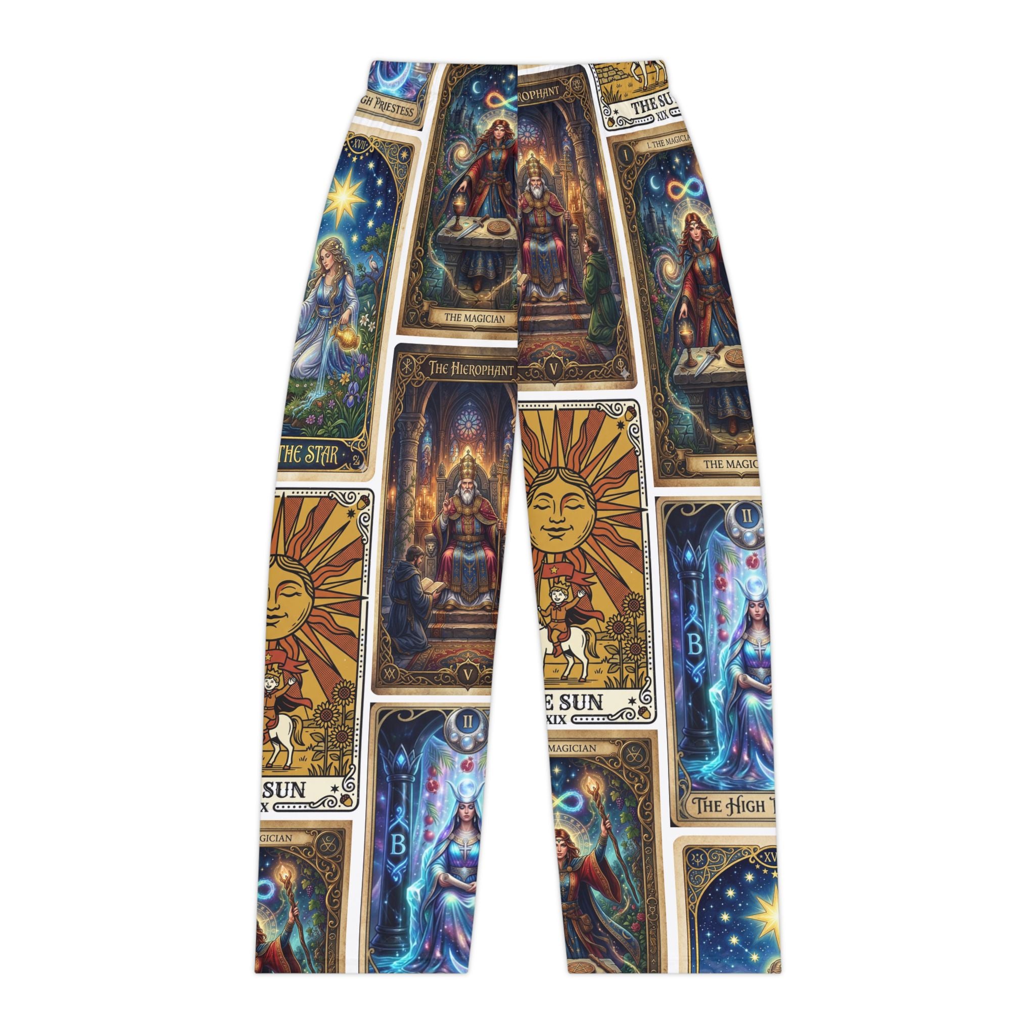 Tarot Card Pajama Pants — Mystical Astrology Lounge Sleepwear
