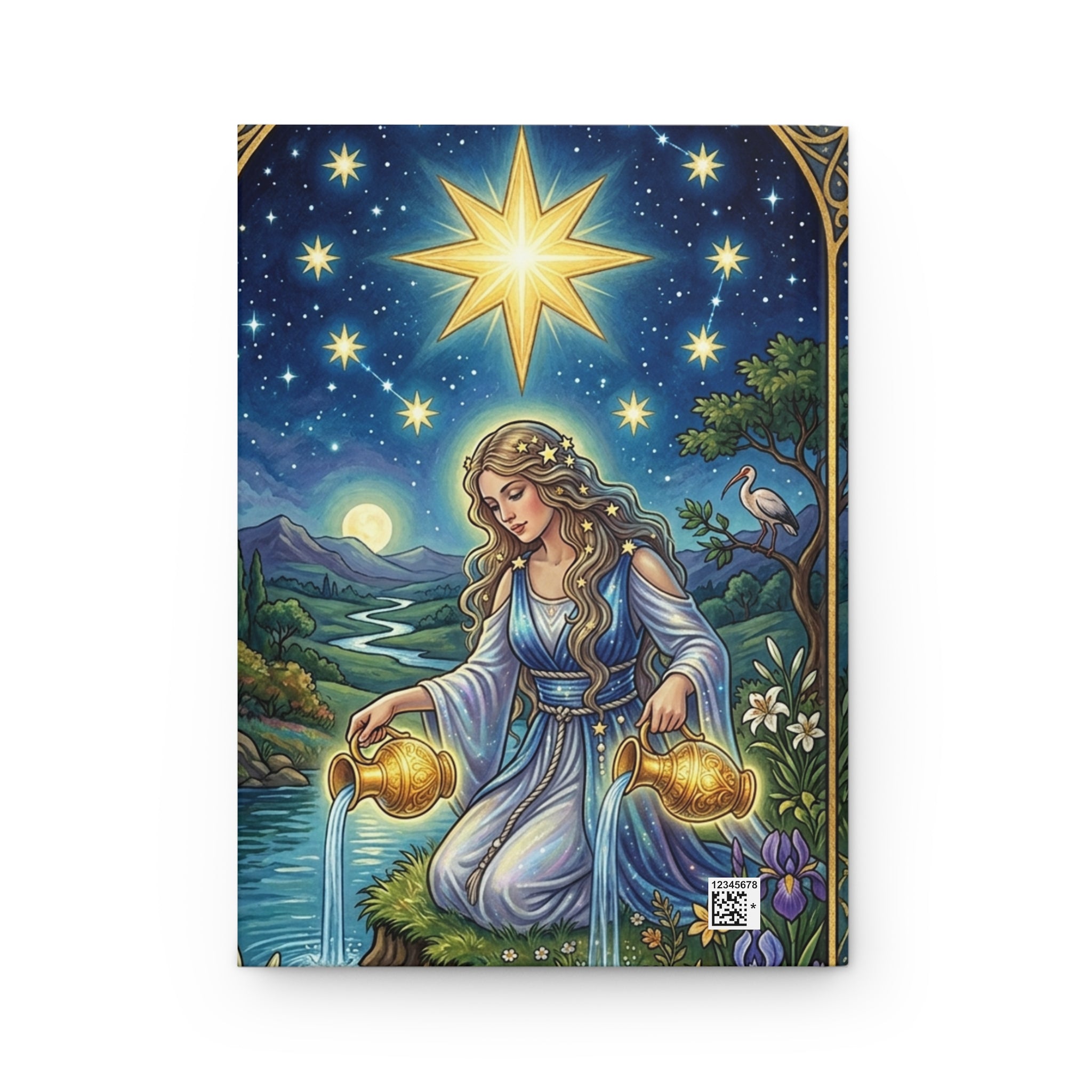 Tarot 'The Star' Hardcover Journal — Celestial Tarot Notebook for Guidance & Reflection