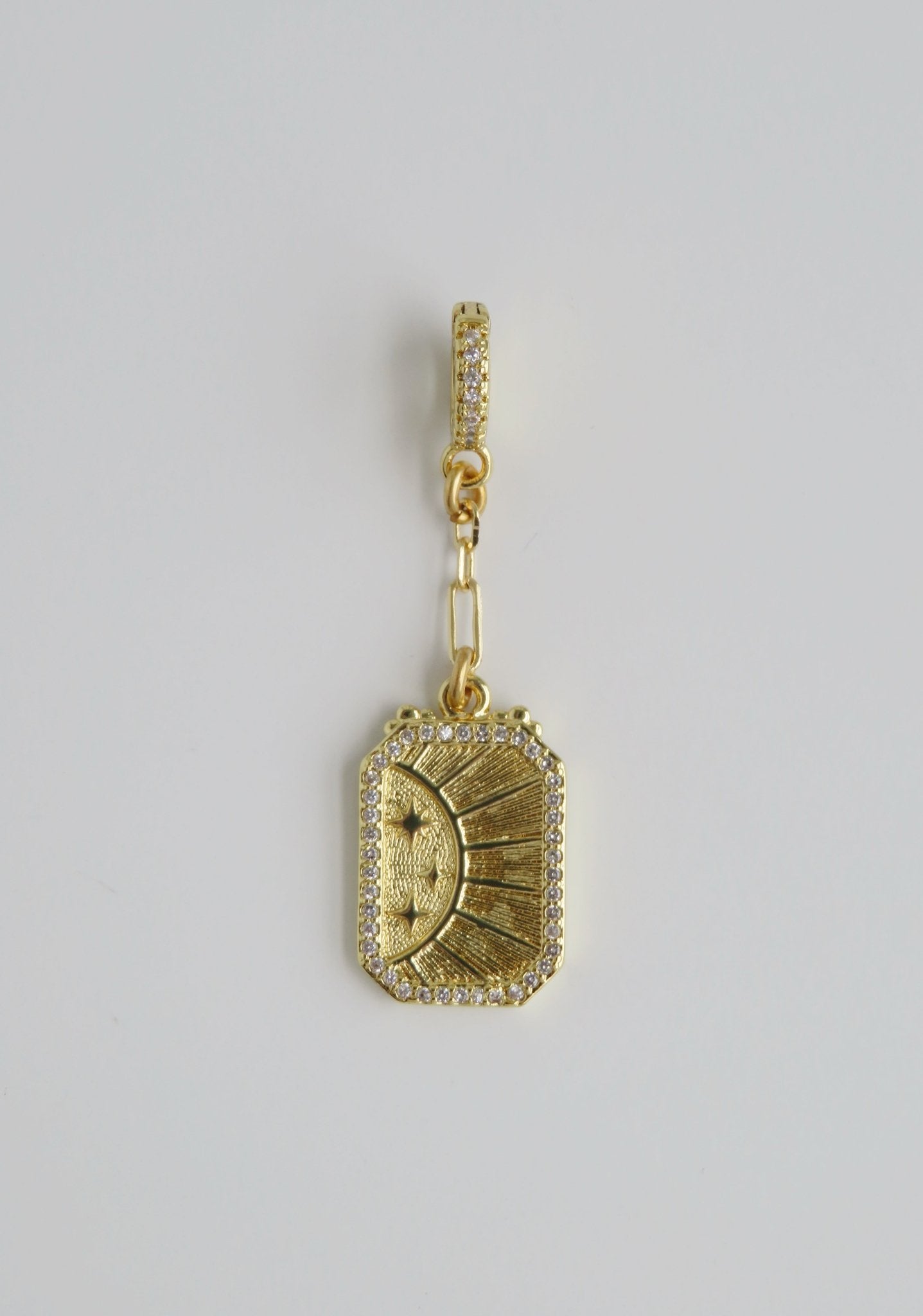 Ray of Light Diamond Hinged Clasp Chain Charms - Collective Awakening