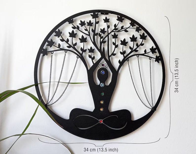 Art Decor Yoga Meditation Wall Hanging Craft - Collective Awakening
