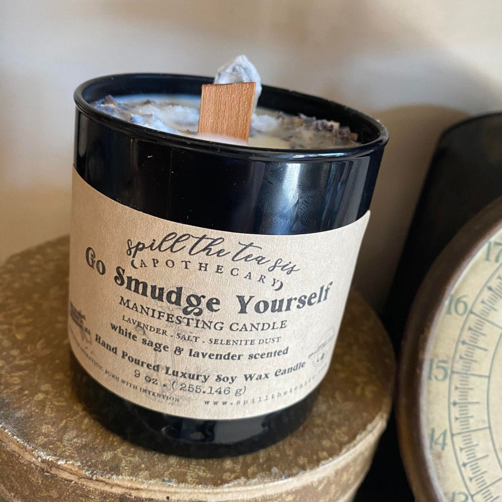 Go Smudge Yourself Intention Candle | Cleansing, Clearing & Protection - Collective Awakening