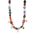Rainbow Gemstone & Crystal Drop Necklace - Collective Awakening