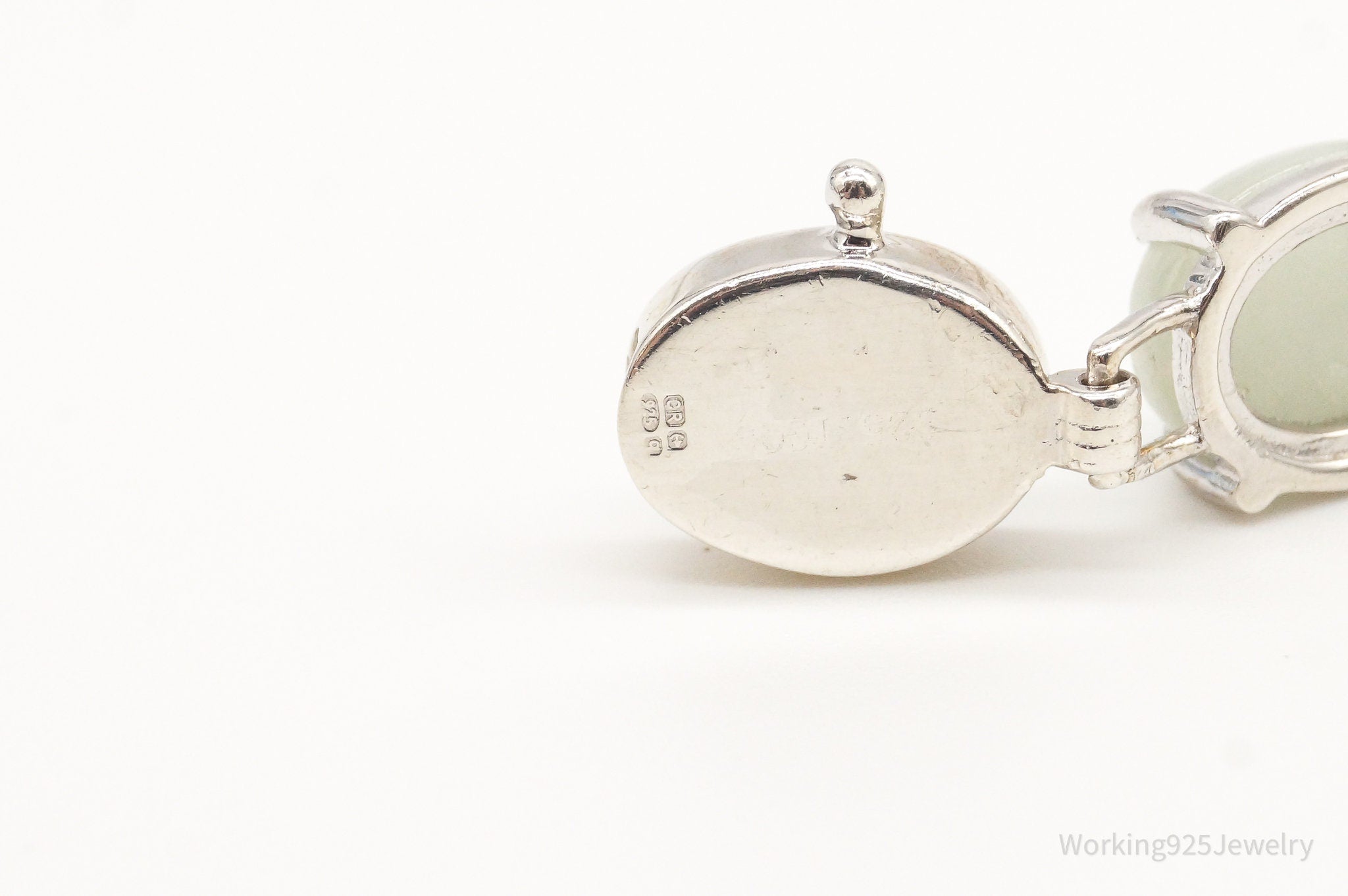 Vintage Jade Good Fortune Sterling Silver Bracelet - Collective Awakening