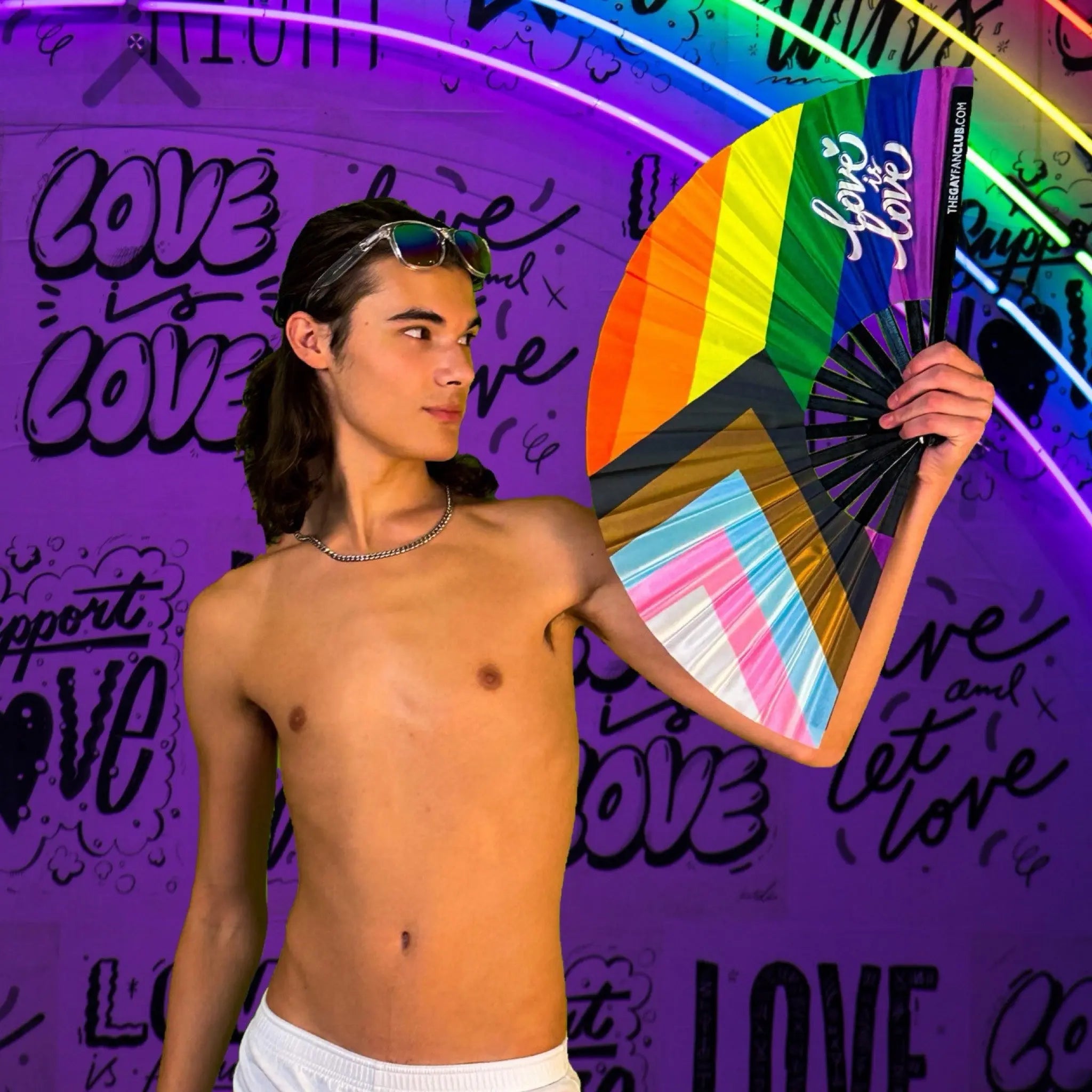 Pride Rainbow Flag Fan - Collective Awakening