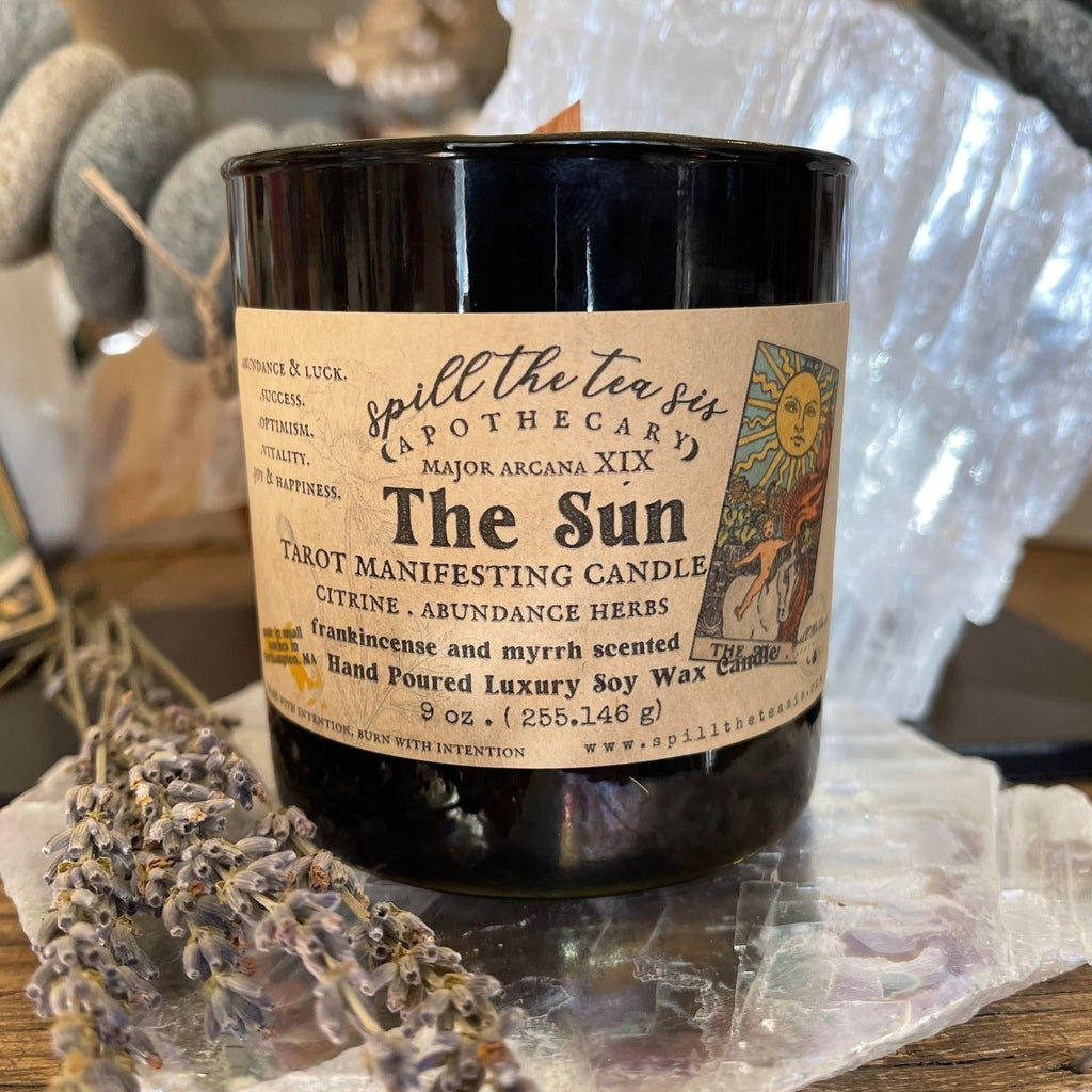 The Sun Tarot Candle | Joy & Confidence Manifestation Candle - Collective Awakening