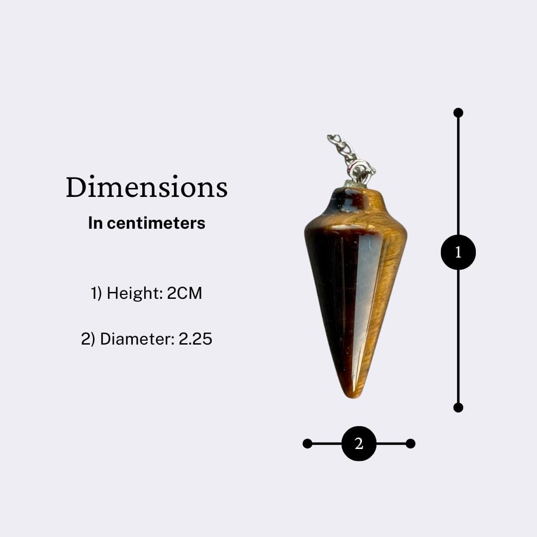 Natural Tigers Eye Pendulum with Mystery Charm | Bag Charm - Collective Awakening