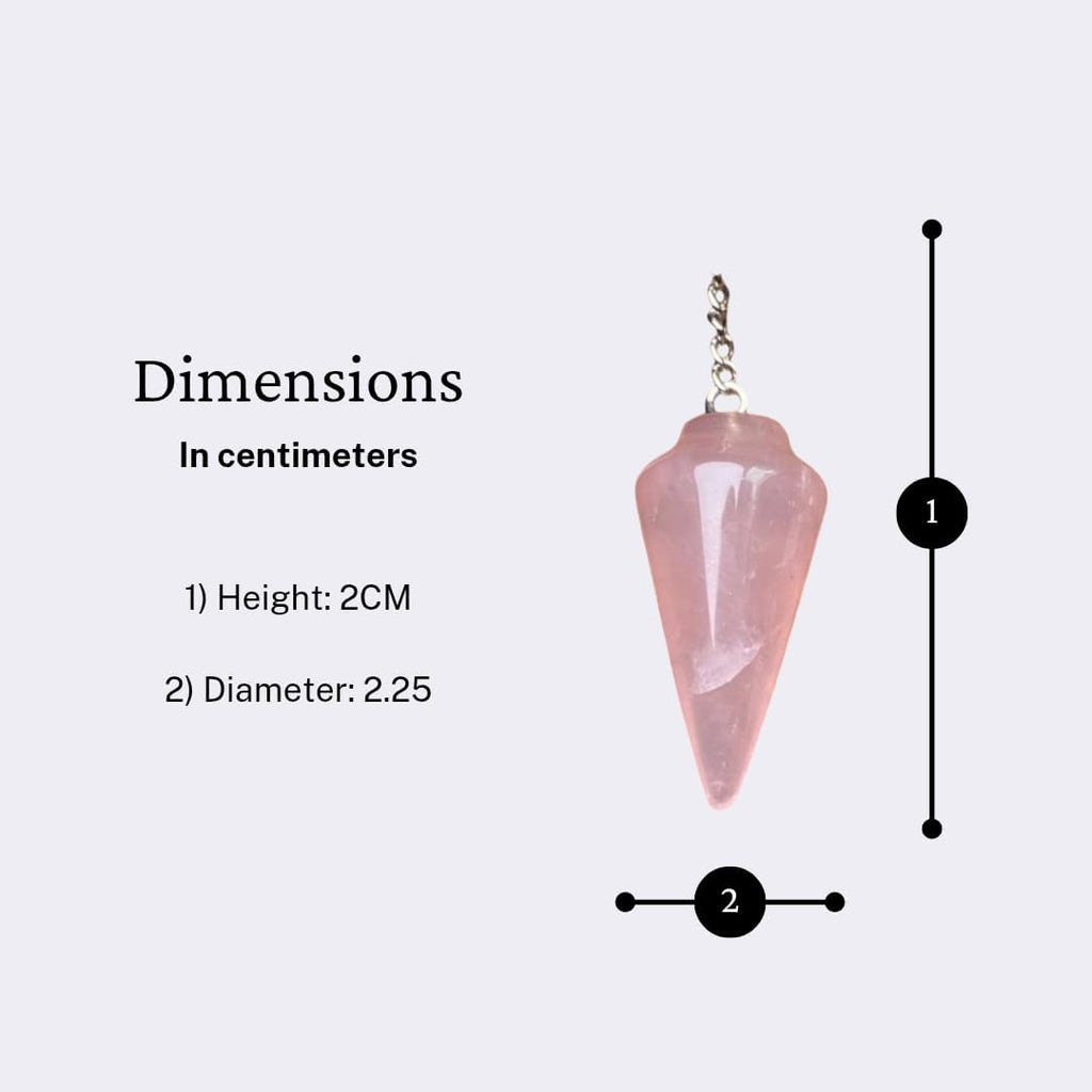 Natural Rose Quartz Pendulum with Mystery Charm | Bag Charm - Collective Awakening