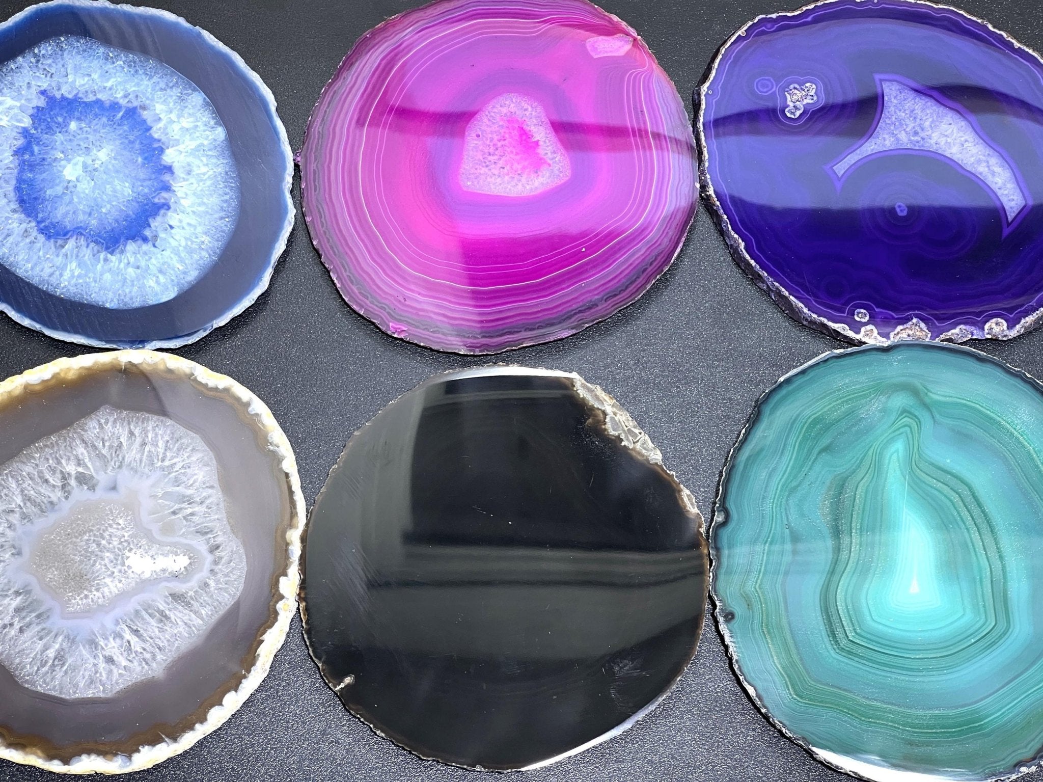 Large Round Circular Agate Slices (By The Piece)(5 - 5.5 Inches)(Size 5) Wholesale - Collective Awakening