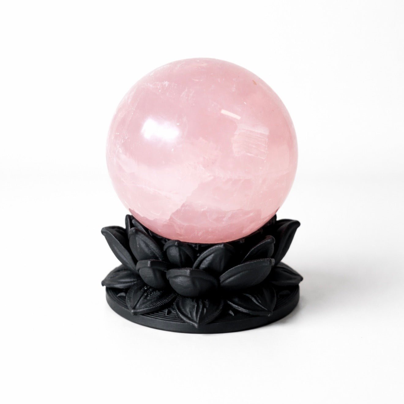 Crystal Sphere with Dark Lotus Stand | Original Kreateur Studio Design - Collective Awakening