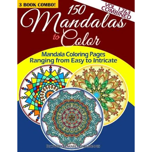 150 Mandalas To Color - 3 Book Combo - Paperback - Collective Awakening