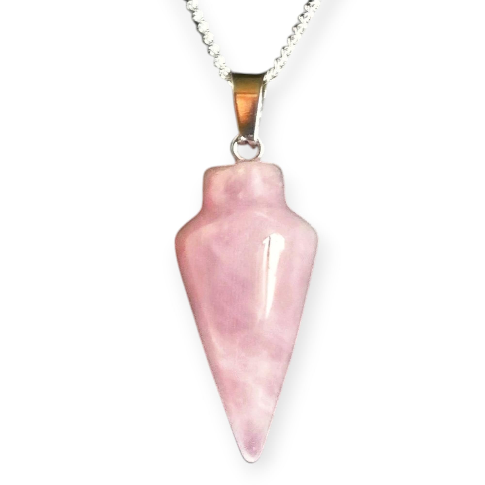 Natural Gemstone Pendulum, Pure 925 Sterling Silver Necklace - Collective Awakening
