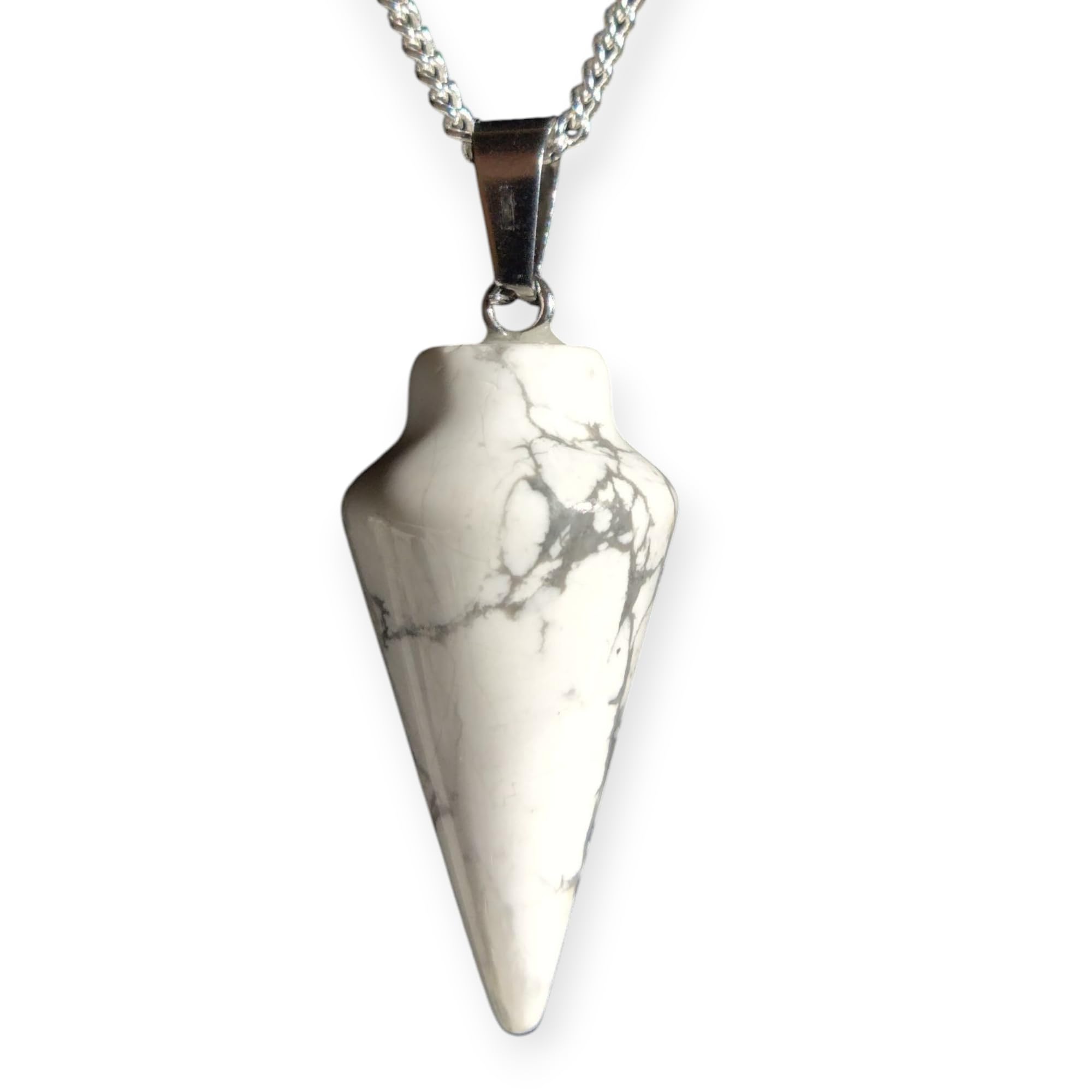 Natural Gemstone Pendulum, Pure 925 Sterling Silver Necklace - Collective Awakening