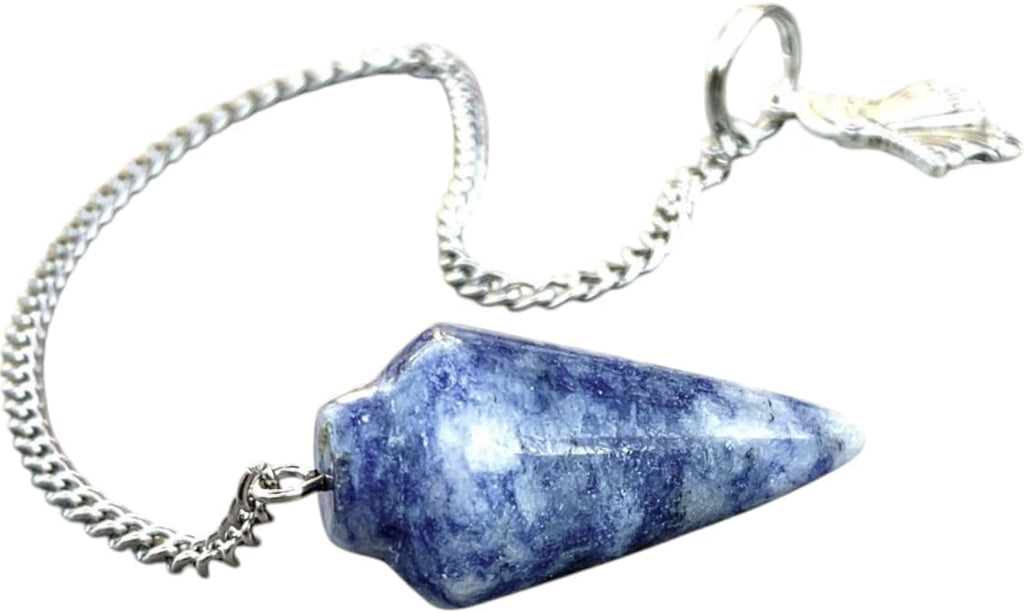 Natural Gemstone Smooth Conical Crystal Pendulum with Mystery Charm | Bag Charm - Collective Awakening