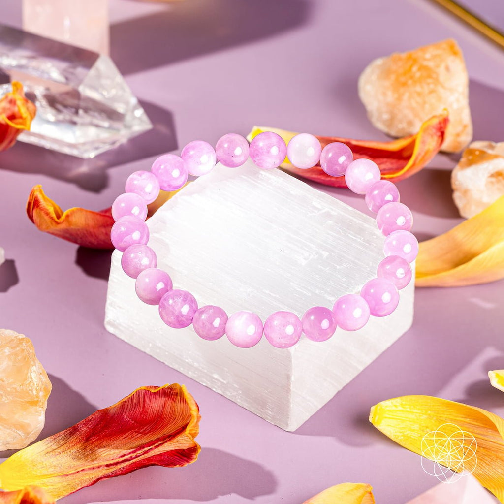 The Heart Reset - Rare Pink Kunzite Bracelet - Collective Awakening