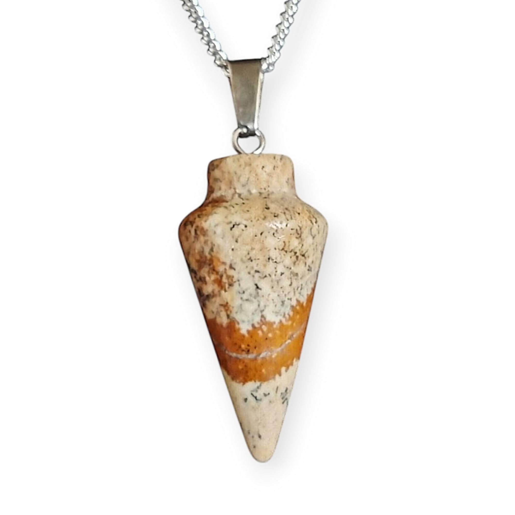 Natural Gemstone Pendulum, Pure 925 Sterling Silver Necklace - Collective Awakening