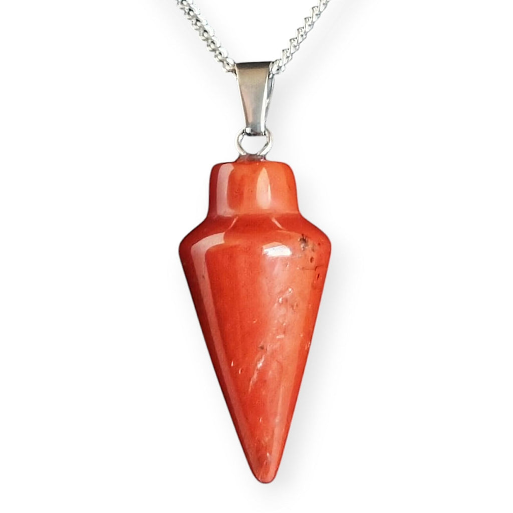 Natural Gemstone Pendulum, Pure 925 Sterling Silver Necklace - Collective Awakening