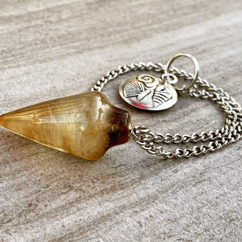 Natural Smoky Quartz Pendulum with Mystery Charm | Bag Charm - Collective Awakening