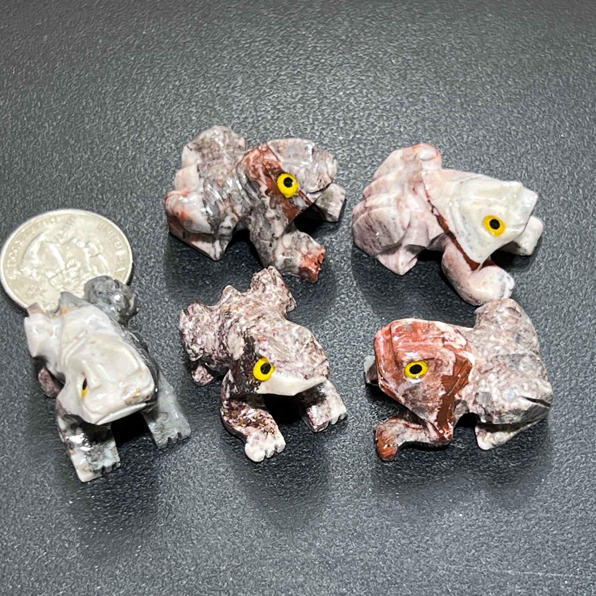 Small Soapstone Animals Carvings (Packs of 10) Wholesale Miniatures - Collective Awakening