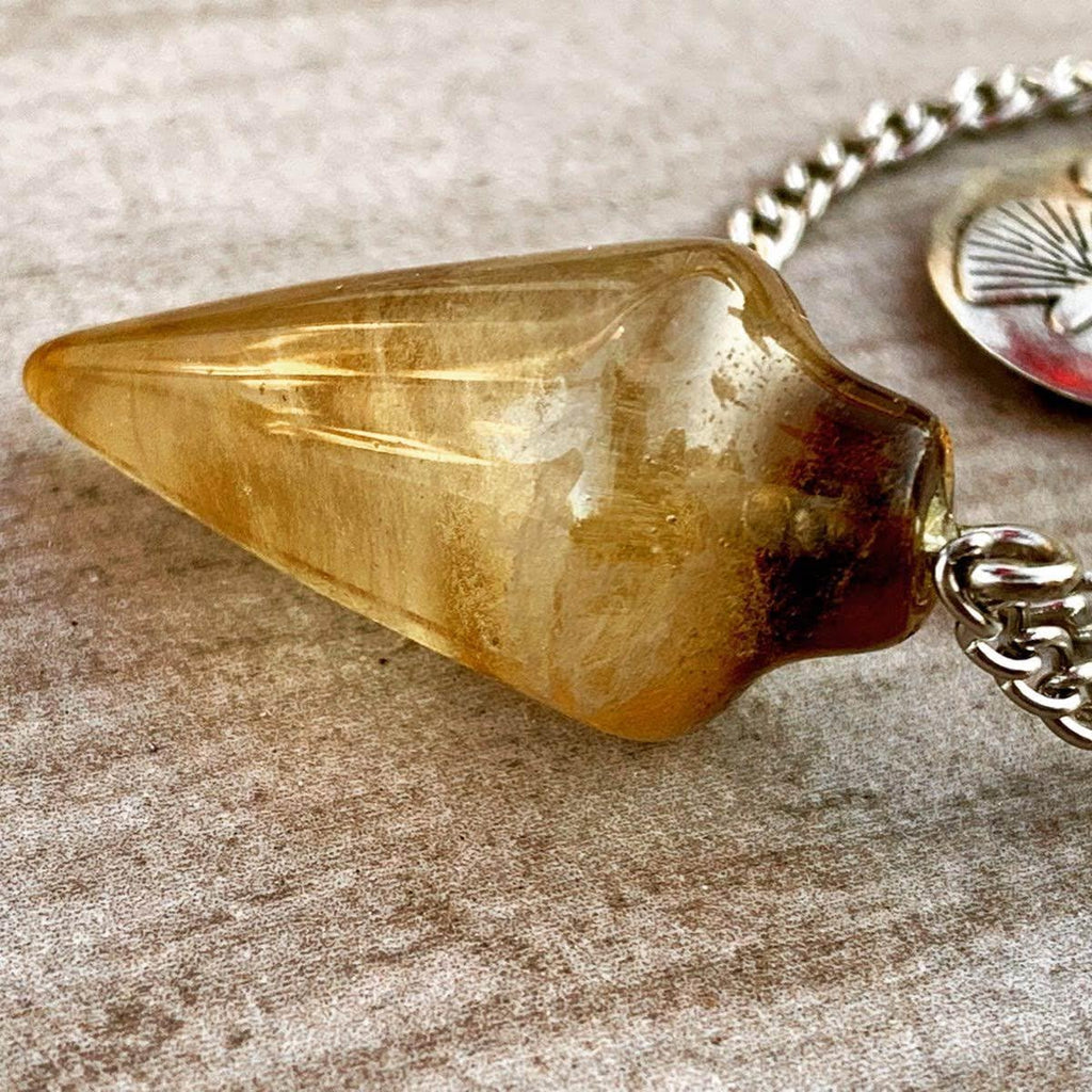 Natural Smoky Quartz Pendulum with Mystery Charm | Bag Charm - Collective Awakening