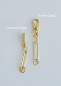 Hinged Clasp Lariat Chain - Figaro Link - add a charm - Collective Awakening