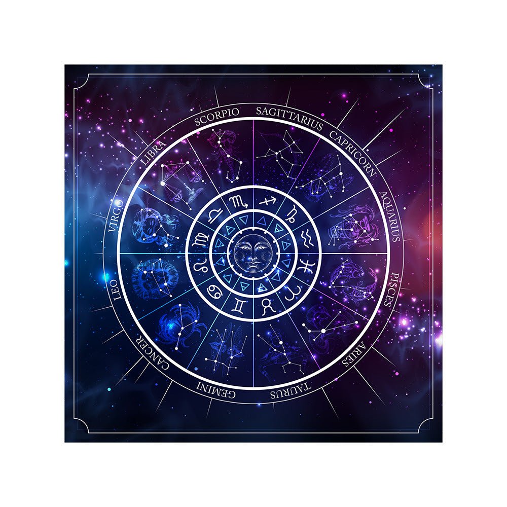 Tarot Tablecloth Cloth Cushion Tarot Moon Sun Lucky Tree Flannel Tablecloth - Collective Awakening