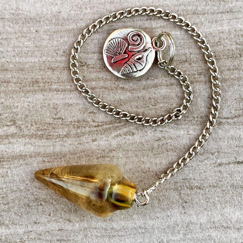 Natural Smoky Quartz Pendulum with Mystery Charm | Bag Charm - Collective Awakening