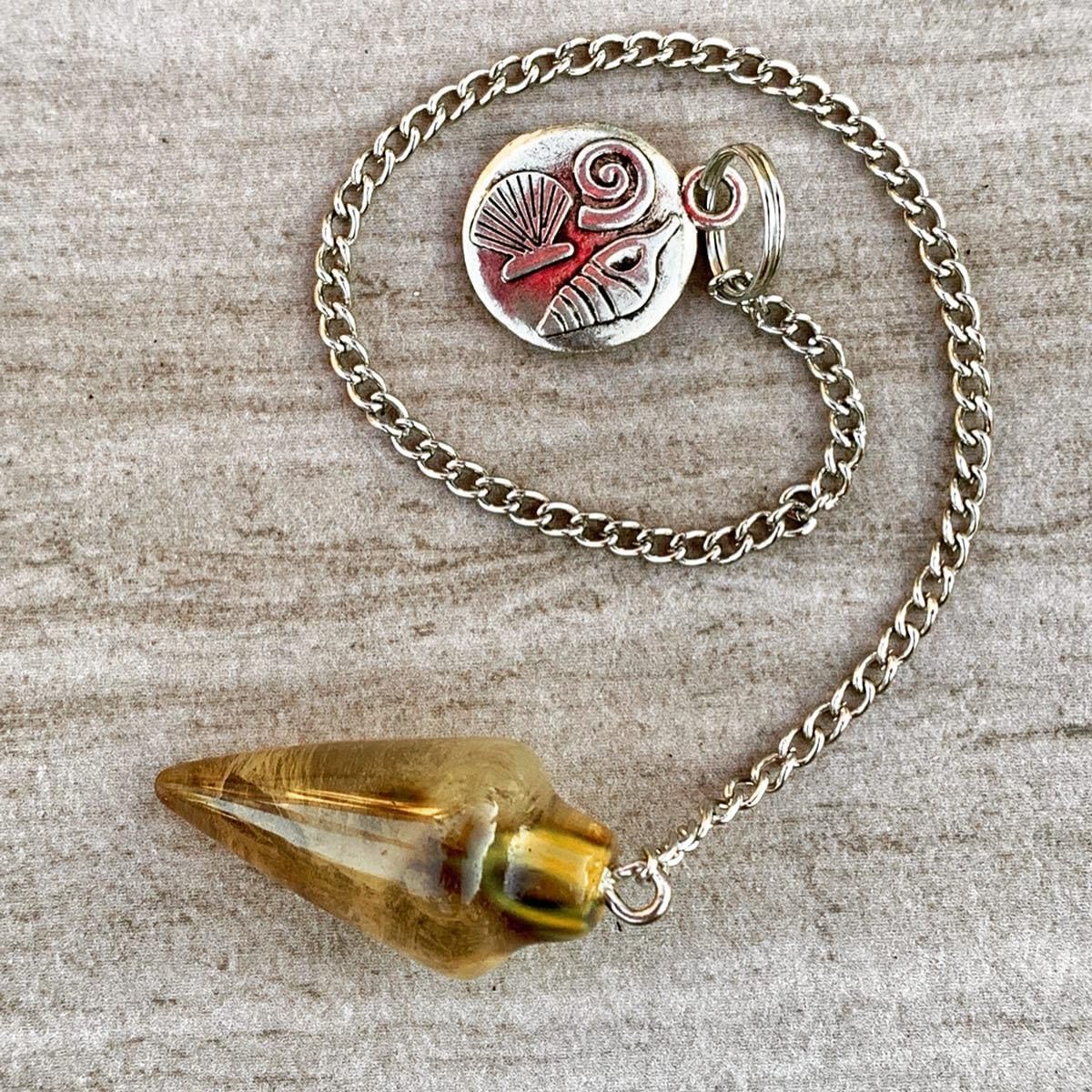 Natural Smoky Quartz Pendulum with Mystery Charm | Bag Charm - Collective Awakening