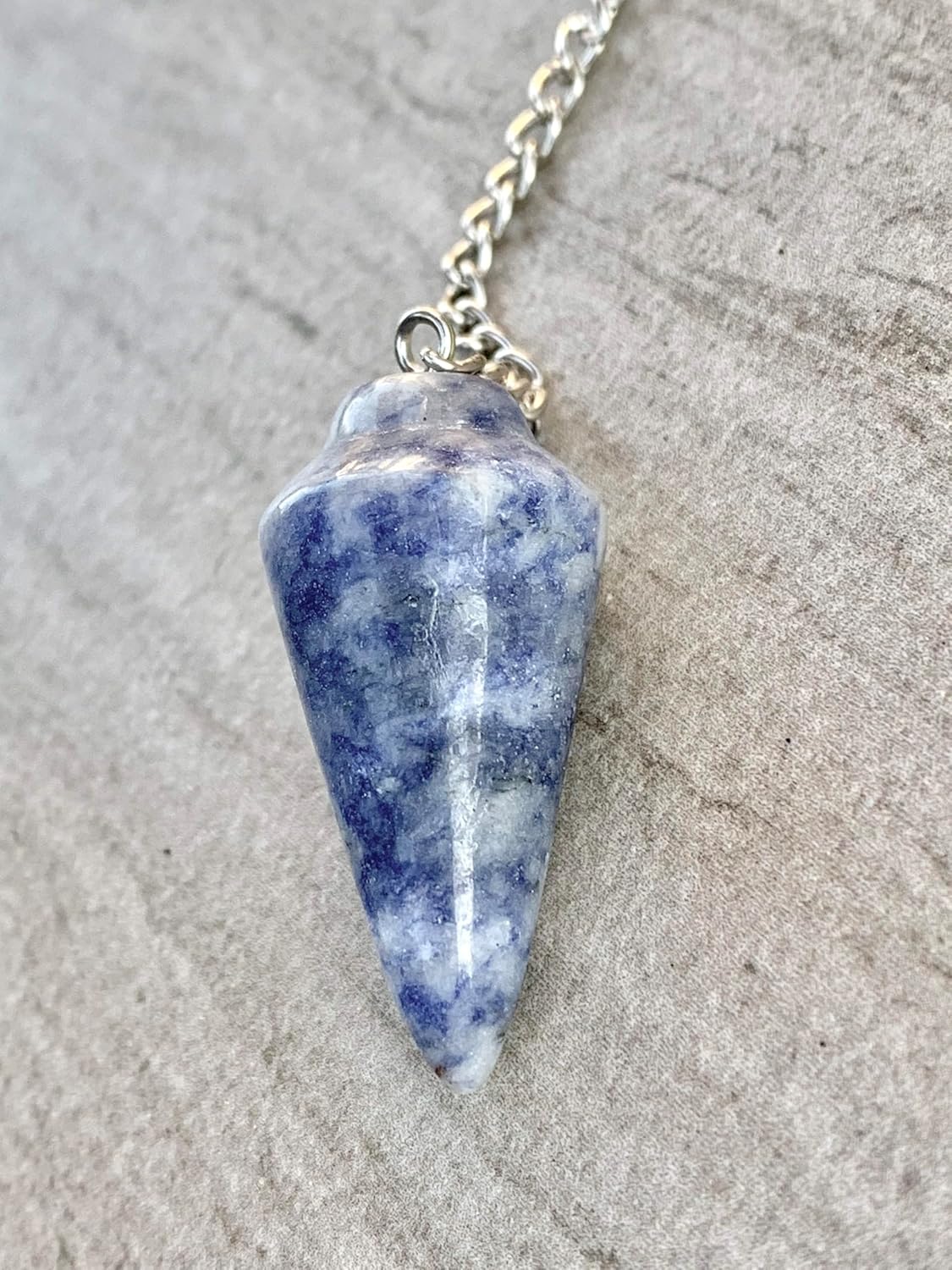 Natural Gemstone Smooth Conical Crystal Pendulum with Mystery Charm | Bag Charm - Collective Awakening