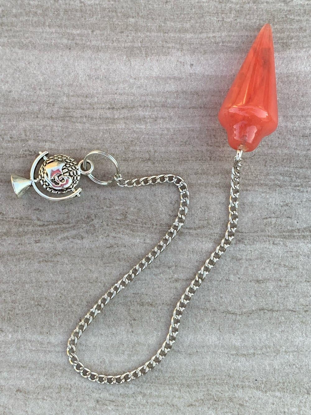 Cherry Quartz Pendulum with Mystery Charm | Bag Charm - Collective Awakening