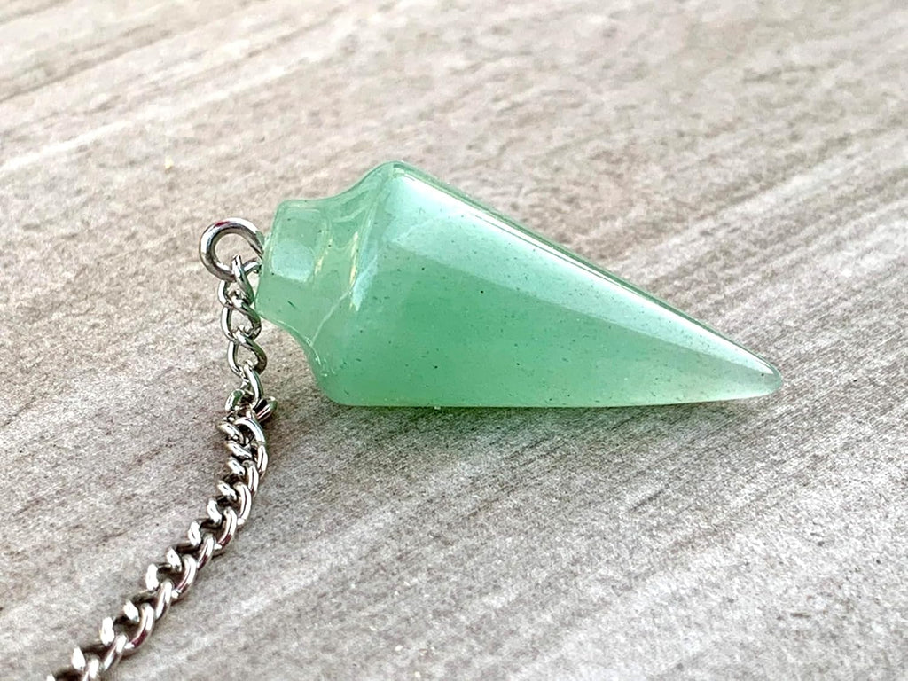Natural Green Aventurine Pendulum with Mystery Charm | Bag Charm - Collective Awakening