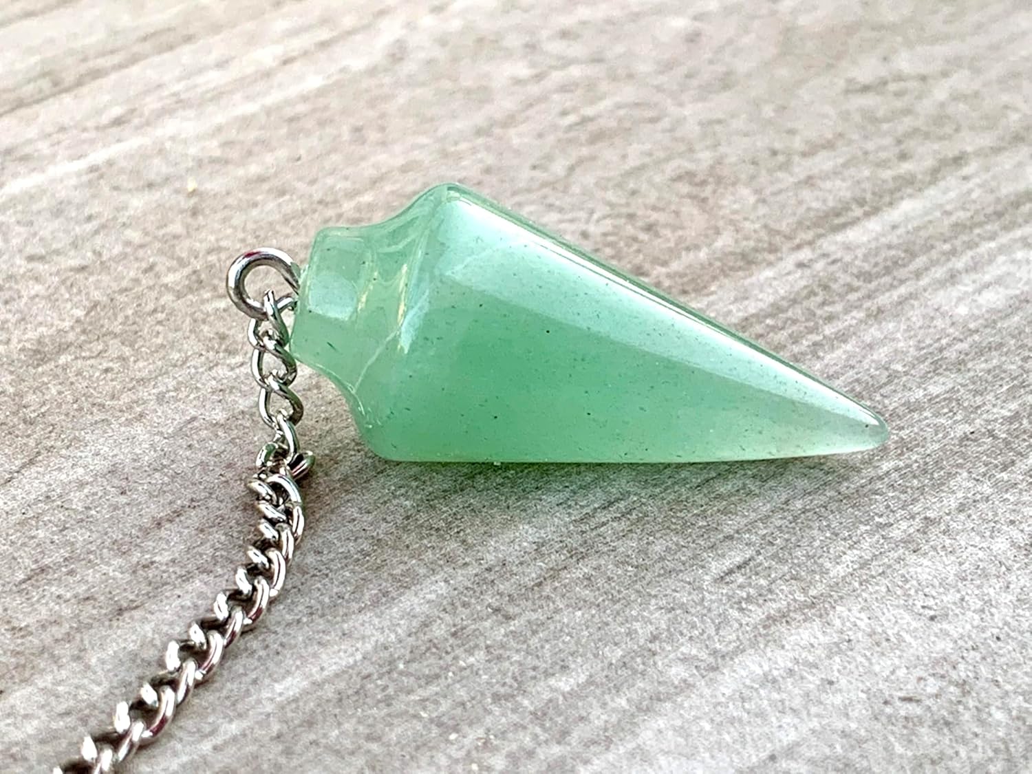 Natural Green Aventurine Pendulum with Mystery Charm | Bag Charm - Collective Awakening