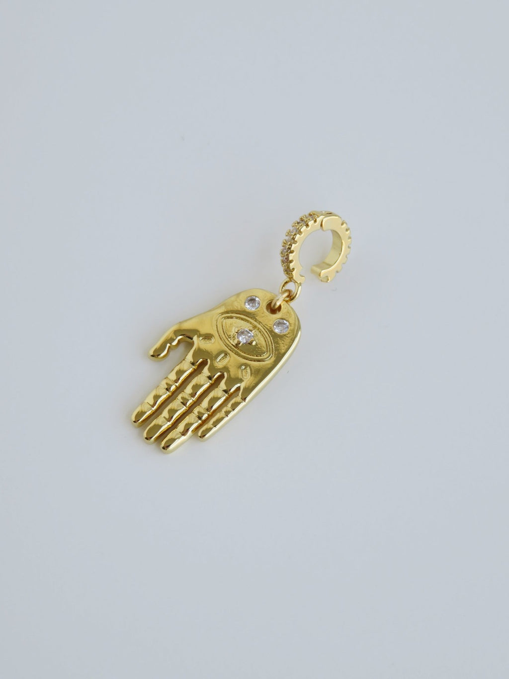 Hamsa Evil Eye Pendant - Hinged Clasp - Collective Awakening