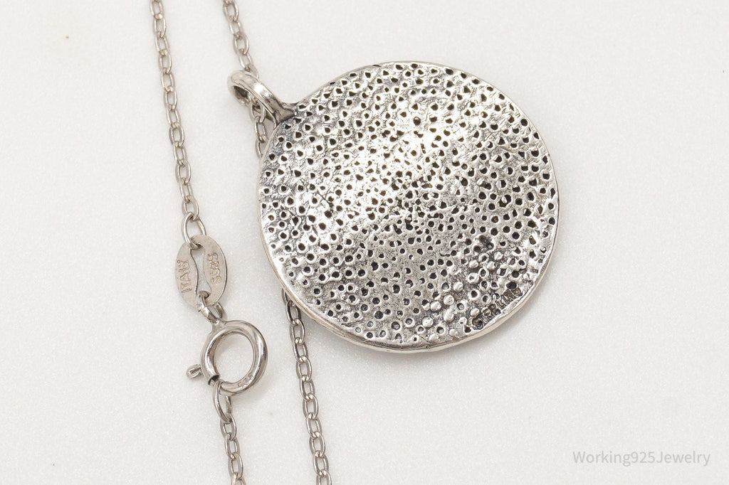 Vintage Om Symbol Sterling Silver Necklace - Collective Awakening