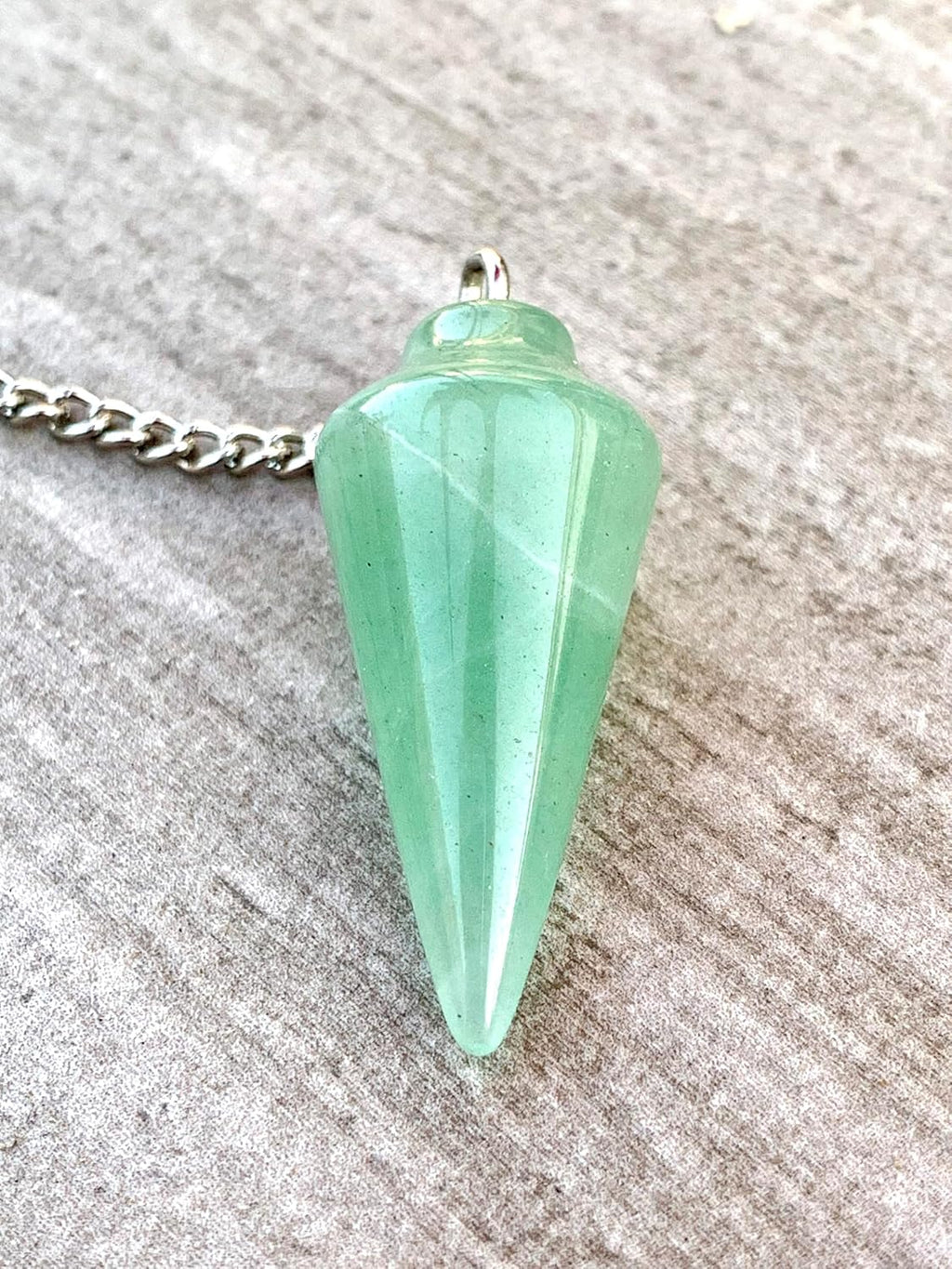 Natural Green Aventurine Pendulum with Mystery Charm | Bag Charm - Collective Awakening