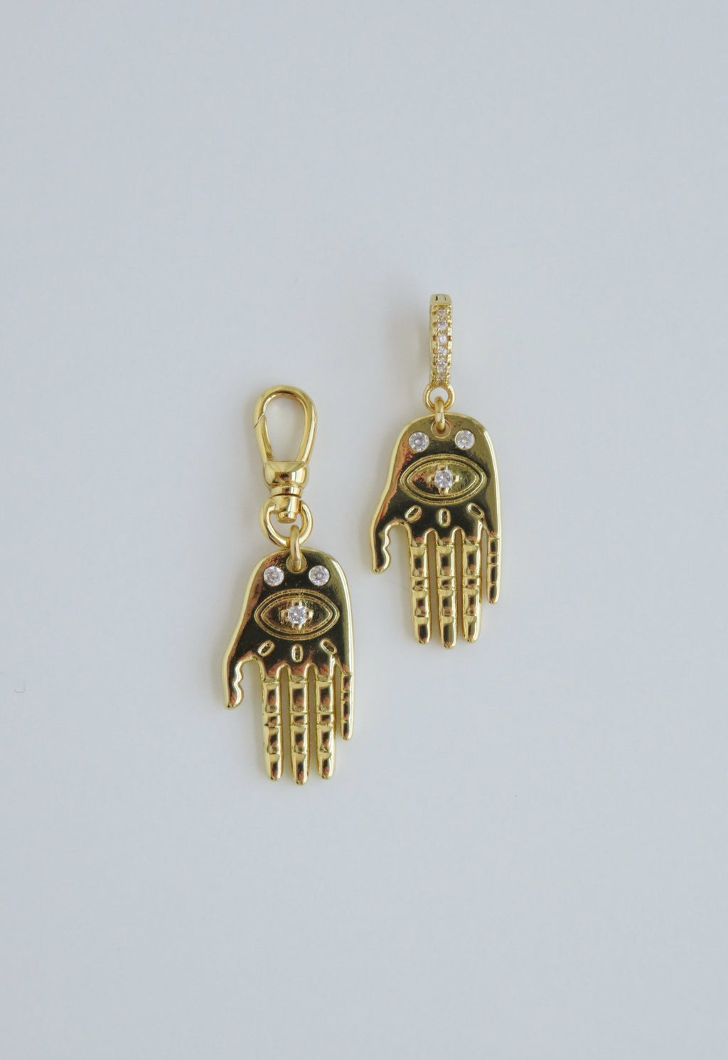 Hamsa Evil Eye Pendant - Hinged Clasp - Collective Awakening