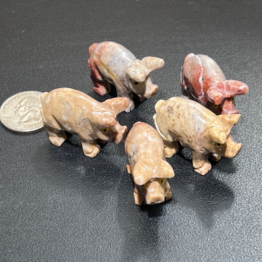 Small Soapstone Animals Carvings (Packs of 10) Wholesale Miniatures - Collective Awakening