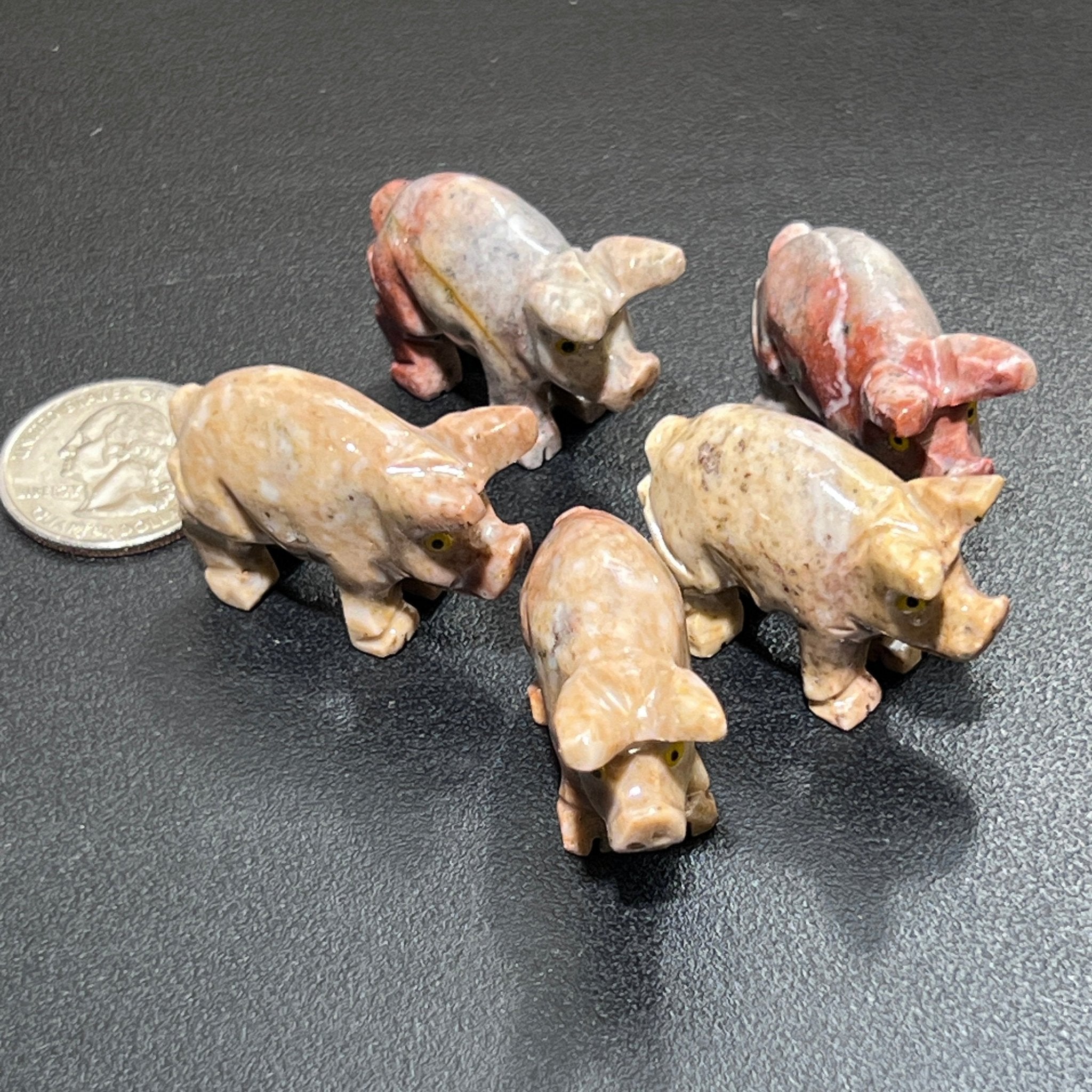 Small Soapstone Animals Carvings (Packs of 10) Wholesale Miniatures - Collective Awakening