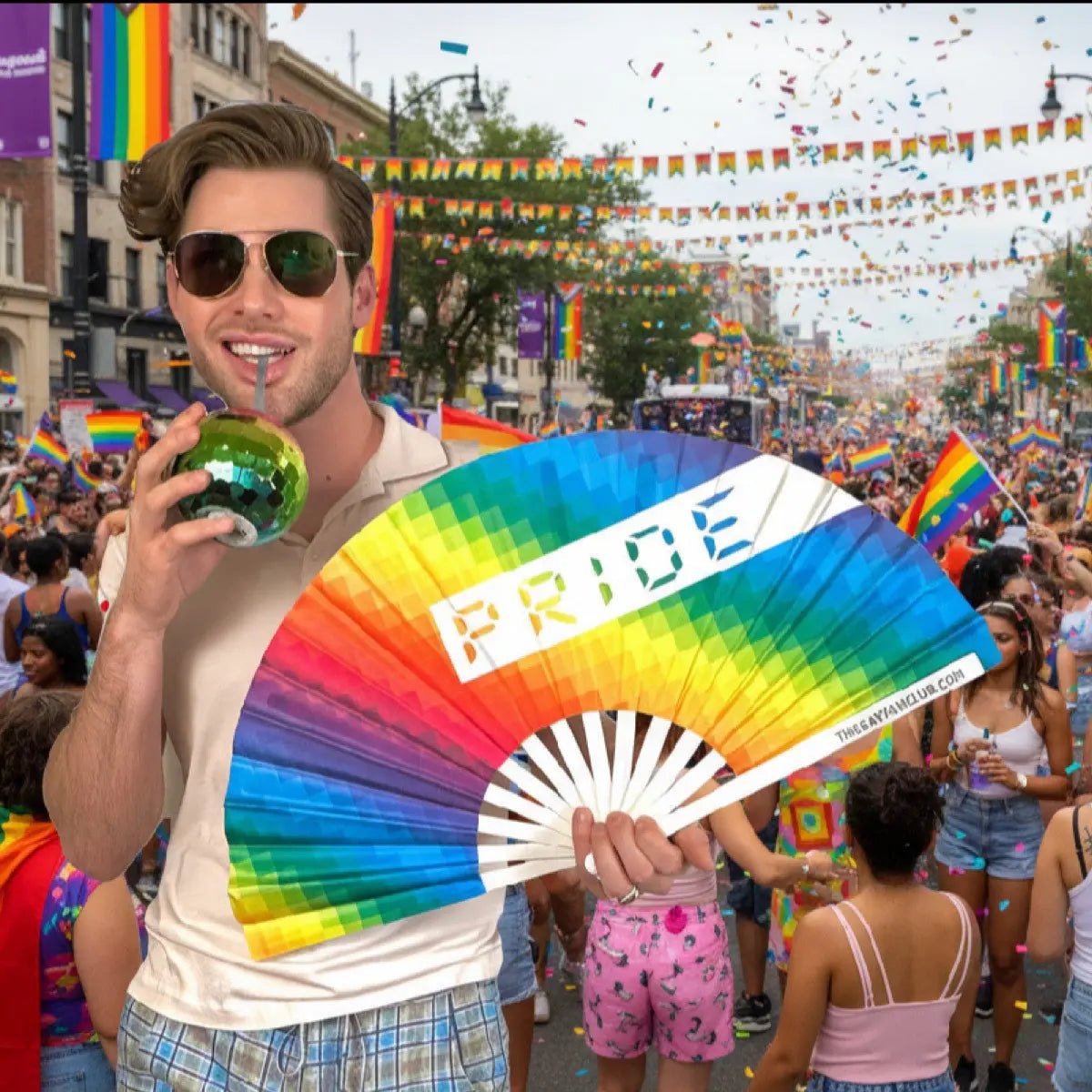 Pride Rainbow Fan - Collective Awakening